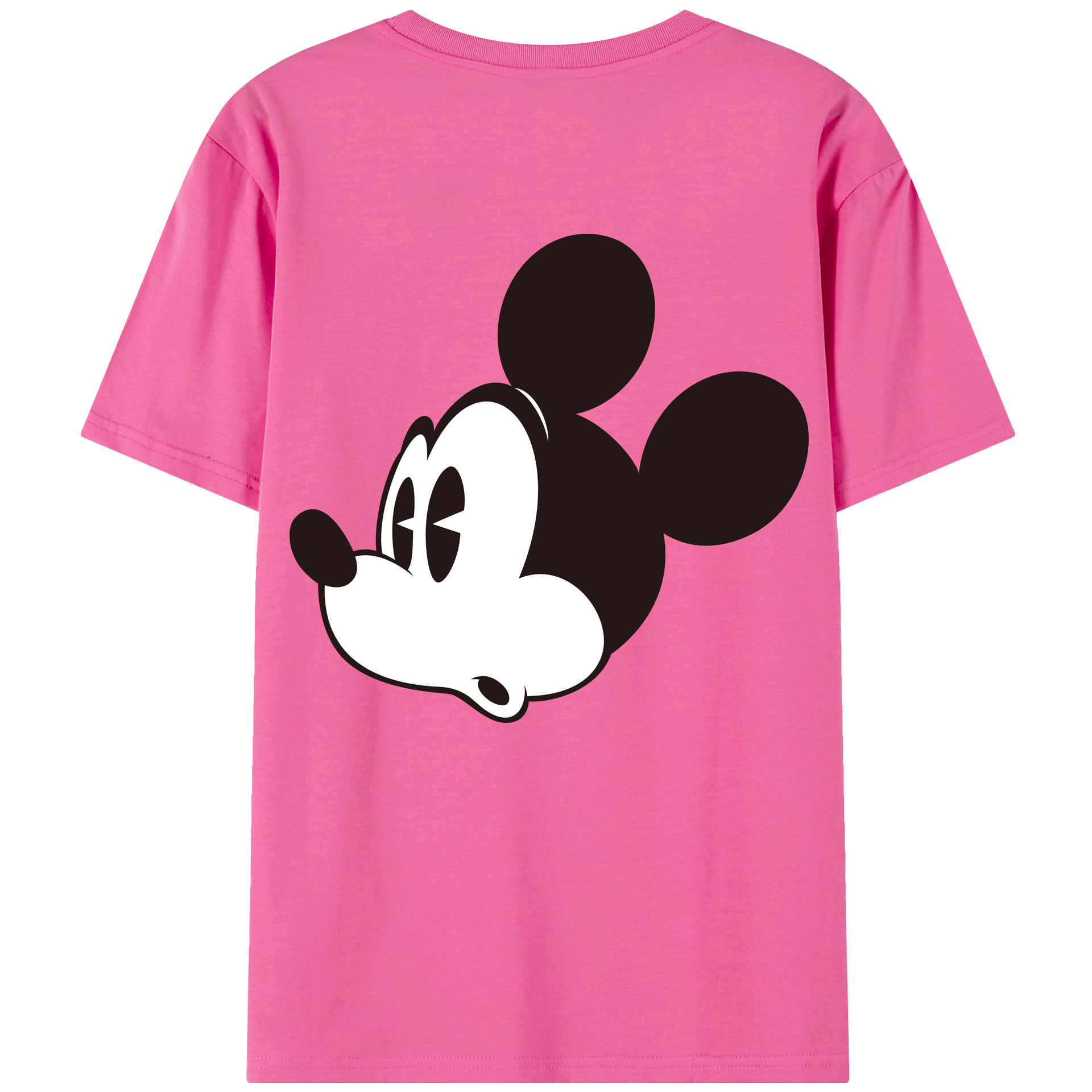 （画像用） ミッキーマウス Mickey Mouse レディース半袖Tシャツ(バックプリント)
